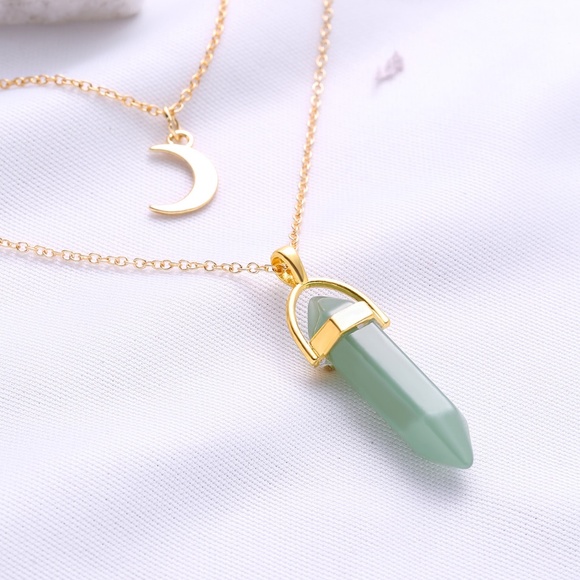 Pendant Double Layered Necklace - Picture 2 of 2